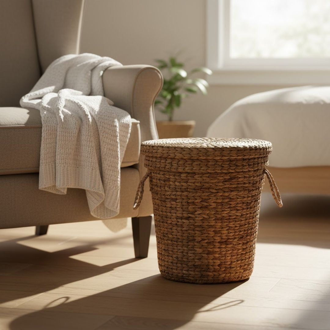 Eco-Friendly Laundry Basket Water Hyacinth